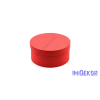  Papírdoboz kerek 22x10cm - Bordás Piros