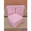  Papírdoboz kocka 15x15x10cm - Barackos Rózsaszín