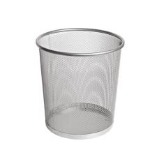 Papírkosár Forofis fémhálós 26x30 cm ezüst fémhálós tároló