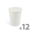  Papírpohár - fehér - 2,5 dl - 12 db / csomag