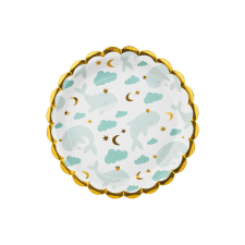 Papírtányér – Bálna mintás 18 cm (6 db) party kellék