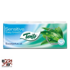  Papírzsebkendő TENTO Family 3 rétegű 10x10 db-os Eucalyptus higiéniai papíráru