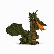 PAPO FIGURA ZÖLD SZÁRNYAS SÁRKÁNY LÁNGGAL játékfigura