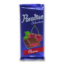 PARADISE TÁBLACSOKI CHERRY 90G csokoládé és édesség