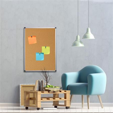  Parafatábla, 90x120 cm, alumínium keret, VICTORIA VISUAL parafatábla