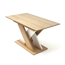 Parkbútor Berlin asztal Sonoma/Fehér 135 cm bútor
