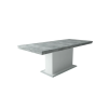 Parkbútor FLÓRA beton fehér bővíthető modern étkezőasztal 160-as méretben