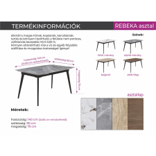 Parkbútor Rebeka étkezőasztal bútor