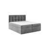 Parkbútor TYP 50 sötétszürke kárpitozott boxspring ágy 140*200