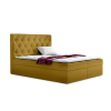 Parkbútor TYP 56 okkersárga kárpitozott boxspring ágy 140*200