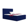 Parkbútor TYP 56 sötétkék kárpitozott boxspring ágy 180*200