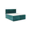 Parkbútor TYP 58 kárpitozott türkiz boxspring ágy 140*200
