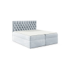 Parkbútor TYP 58 kárpitozott világoskék boxspring ágy 180*200