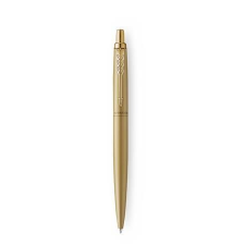 Parker Golyóstoll, 0,7 mm, nyomógombos, arany színû klip, arany tolltest, PARKER, "Royal Jotter... toll
