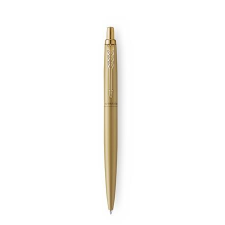 Parker Golyóstoll, 0,7 mm, nyomógombos, arany színű klip, arany tolltest, PARKER, "Royal Jotter XL", kék toll