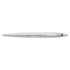 Parker Golyóstoll, 0,7 mm, nyomógombos, ezüst színű klip, rozsdamentes acél tolltest,  "Jotter", kék toll