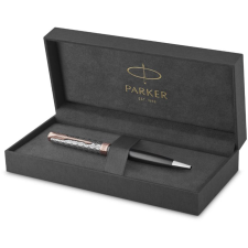 Parker Kugelschreiber Sonnet Prem. Metal & Grey P.G.C. sw M Geschenkbox (2119791) toll