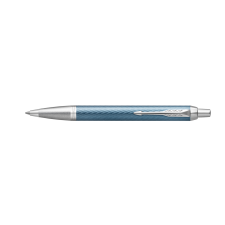 Parker ROYAL IM PREMIUM GOLYÓSTOLL KÉKES-SZÜRKE CIZELLÁLT, EZÜST KLIPSZ 2143645 toll