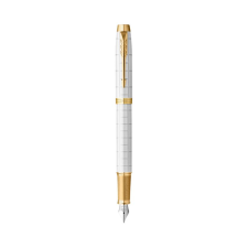 Parker Royal Im Premium Töltőtoll Cizellált Arany Klipsz 2143649 Gyöngyházfehér (2143649) toll