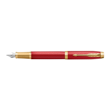 Parker ROYAL IM PREMIUM TÖLTŐTOLL PIROS CIZELLÁLT, ARANY KLIPSZ 2143650 toll