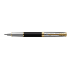 Parker ROYAL SONNET PREMIUM 18K TÖLTŐTOLL METÁL FEKETE, ARANY KLIPSZ 2119784 toll