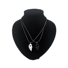  Páros nyaklánc ”Best friends” (fekete fehér) nyaklánc