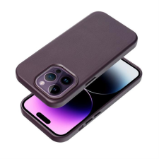 Partnertele Leather Mag Cover IPHONE 15 PLUS sötétlila bőrtok tok és táska