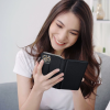 Partnertele Smart Case book HONOR 70 fekete tok