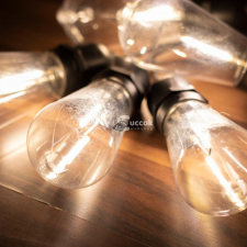  Party fényfüzér, sorolható, filament LED-es karácsonyfa izzósor