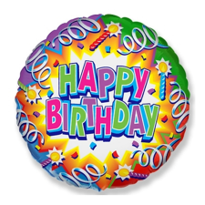  Party fólialufi happy birthday felirattal 45cm party kellék