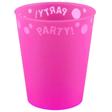 PARTY Fuchsia Fluorescent, Fukszia pohár, műanyag 250 ml babaétkészlet