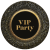 PARTY Gold VIP papírtányér 8 db-os 22,7 cm