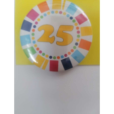 Party kitűző 25-ös szülinapi születésnapra ajándéktárgy