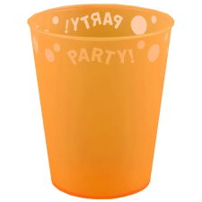 PARTY Orange, Narancssárga pohár, műanyag 250 ml babaétkészlet