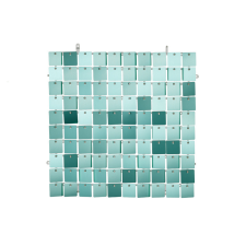 PartyDeco Flitter háttérpanel - türkizkék 30x30 cm party kellék