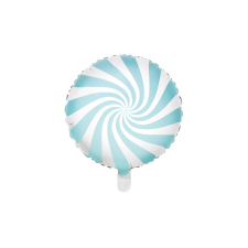 PartyDeco Fólia lufi Cukorka - milágoskék 35cm party kellék