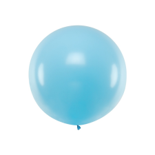 PartyDeco Gömb latex Jumbo lufi 1m - pasztell kék party kellék