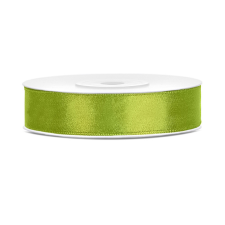 PartyDeco Szatén szalag almazöld 12mm/25m szalag, zsinór