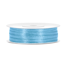 PartyDeco Szatén szalag égszínkék 3mm/50m szalag, zsinór