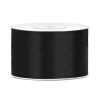 PartyDeco Szatén szalag fekete 38mm/25m