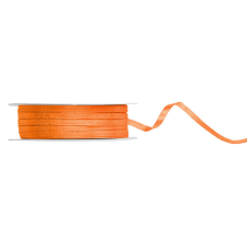 PartyDeco Szatén szalag narancssárga 3mm/50m szalag, zsinór