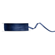 PartyDeco Szatén szalag, navy blue, 3mm/50m szalag, zsinór