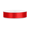 PartyDeco Szatén szalag piros 12mm/25m