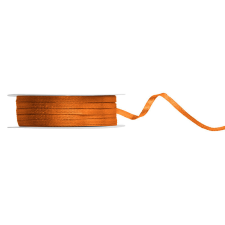 PartyDeco Szatén szalag rozsdabarna 3mm/50m szalag, zsinór