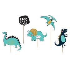 PartyDeco tortadísz beszúró, dino, 10,5-20cm sütés és főzés