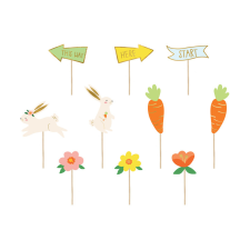 PartyDeco tortadísz beszúró, tojáskeresés, 8-22.5x6-24 cm sütés és főzés