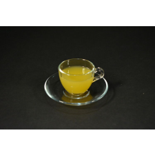 Pasabahce Basic üveg mokkás csésze+alj  100 ml konyhai eszköz