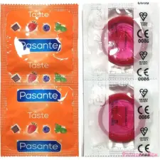 Pasante Taste Strawberry Crush óvszerek íz Strawberry Crush 144 db óvszer