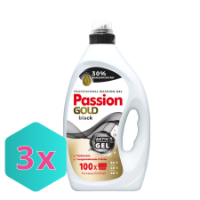 PASION GOLD Passion Gold mosógél fekete ruhákhoz 4L/100 mosás KARTON - 3db tisztító- és takarítószer, higiénia