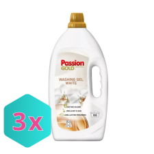  Passion Gold mosógél fehér ruhákhoz ARGÁN OLAJJAL 4L / 100 mosás KARTON - 3db tisztító- és takarítószer, higiénia